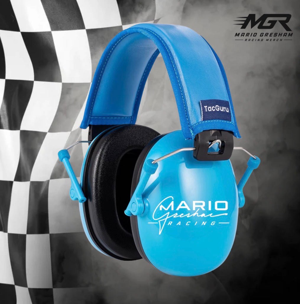 Neon Blue kids noise proof earmuffs
