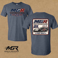Heather navy MGR tee