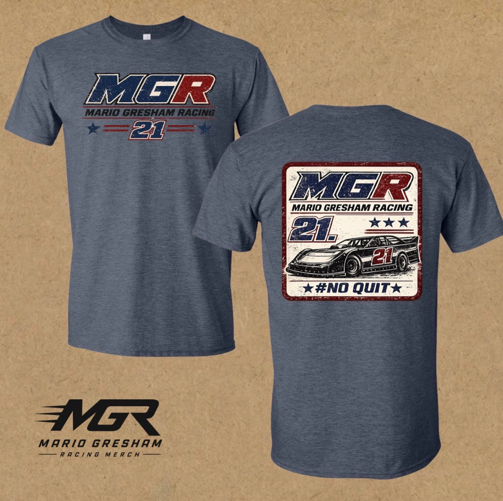 Heather navy MGR tee