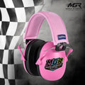 Kids pink Raceday earmuffs noise cancelling
