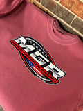 Comfort colors red American logo tee