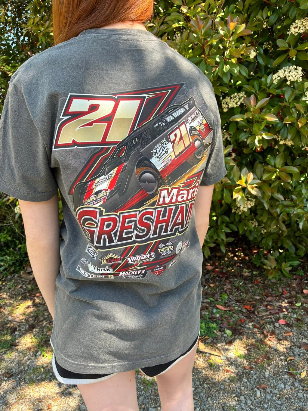 Dark Grey Comfort color car tee