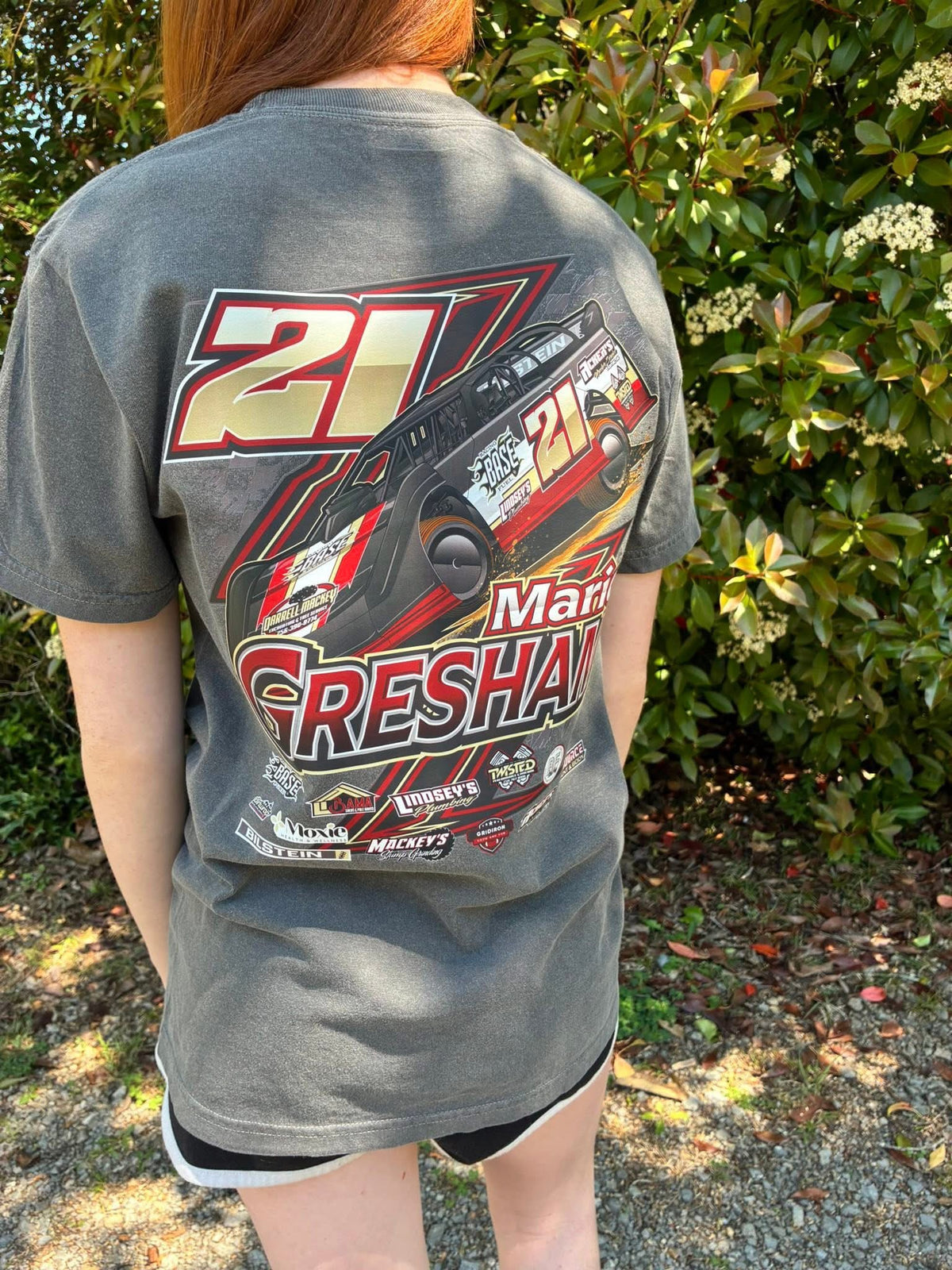 Dark Grey Comfort color car tee