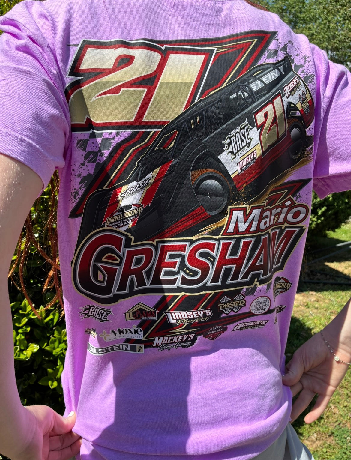 Neon Violet CC car tee