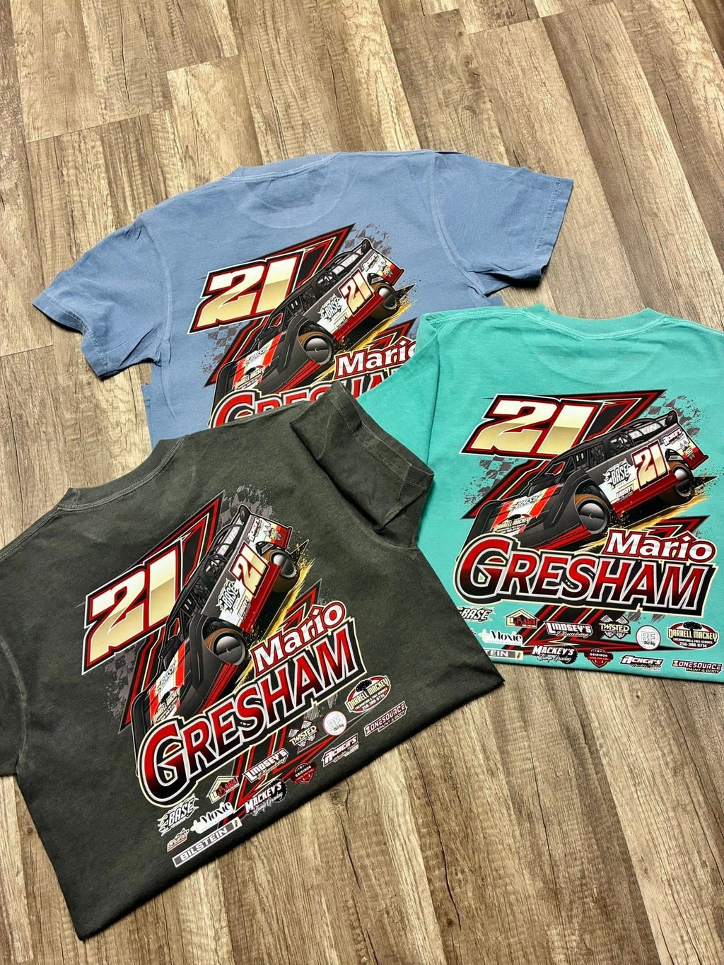 Light green CC car tee