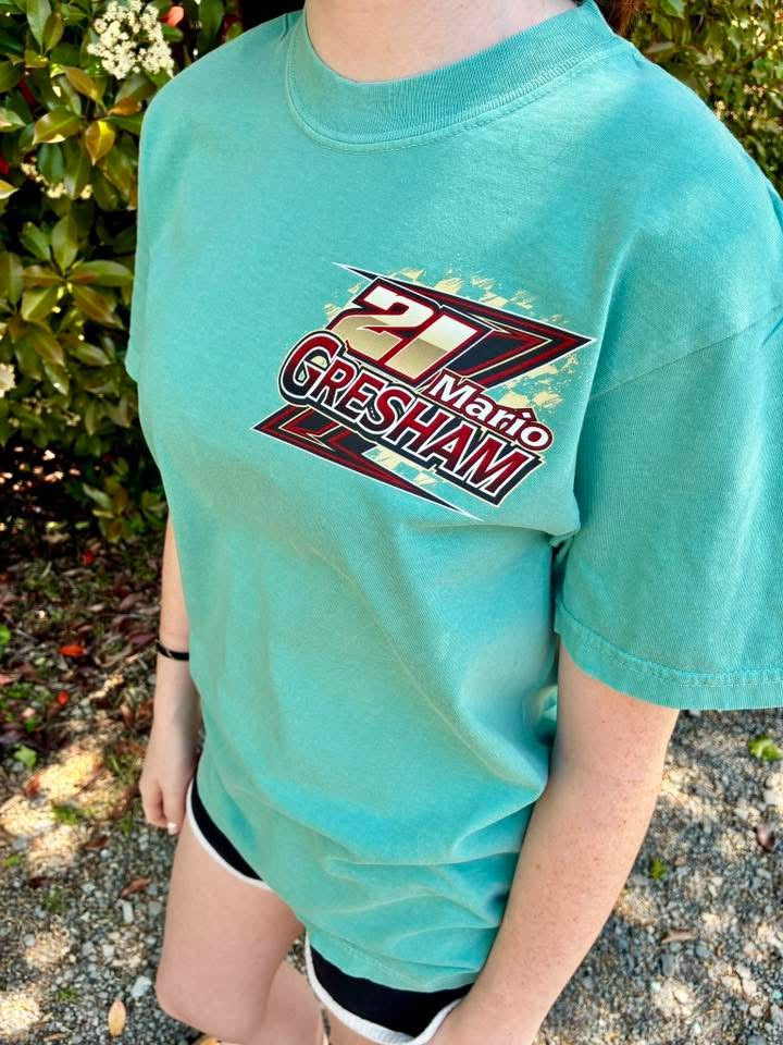Light green CC car tee